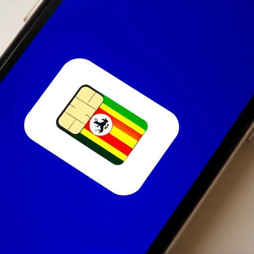 A mobile phone displaying a Ugandan SIM card provider logo